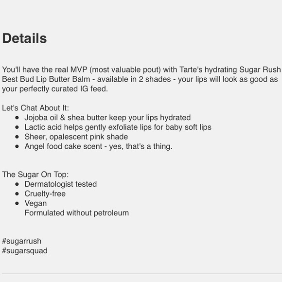 Tarte Sugar Rush Best Bud Lip Butter Balm 👄 - Picture 13 of 13